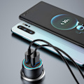 Miniatyrbild 4 av 7: Dudao hurtiglader 2 x USB 3A 18W grå (R4+)