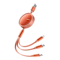 Miniatyrbild 1 av 10: MCDODO USB-KABEL 3-I-1 REVELLAD USB-C LIGHTNING MICRO USB TYPE C LADING 1M