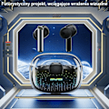 Miniatyrbild 2 av 8: AWEI Bluetooth 5.3 T52 Pro2 TWS hörlurar + dockningsstation svart/svart