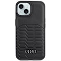 Miniatyrbillede 3 af 8: AUDI SYNTETISK LÆDER TASKE MED MAGSAFE TIL IPHONE 15/14/13 - SORT