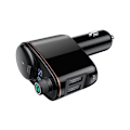 Miniatyrbillede 2 af 6: BASEUS CAR FM-SENDER TRÅDLØS BLUETOOTH/USB SORT