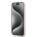 Miniatyrbillede 5 af 8: KARL LAGERFELD DIAGONAL QUILTED SCRIPT COVER TIL IPHONE 15 PLUS / 14 PLUS - PINK