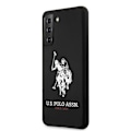 Miniatyrbild 2 av 8: Saken med USA Polo Assn. Silikonlogo på Samsung Galaxy S21 - svart