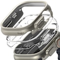 Miniatyrbild 2 av 10: RING SLIM 2-PAKK APPLE WATCH ULTRA 1/2 (49 MM) KLART OG TITANIUM GRÅ