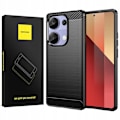 Miniatyrbild 1 av 10: Spacecase Carbon Case Cover För Poco M6 Pro 4G Svart