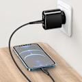 Miniatyrbild 4 av 10: McDodo-nettladdare, universal, rask PD-nedlasting, 20W, 2xUSB, USB-C, LCD