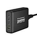 Miniatyrbild 1 av 11: Wozinsky WGCSB 240W GaN vegglader USB-A / 3 x USB-C - svart