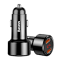 Miniatyrbild 2 av 10: Baseus Magic Series Dual QC - Quick Charge 3.0 billader 2x USB 45W 6A svart (CCMLC20A-01)