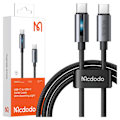 Miniatyrbild 1 av 11: MCDODO USB-C SNABBLADDNINGSKABEL FÖR SAMSUNG APPLE USB TYP C 100W 1M LED