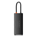 Miniatyrbild 5 av 11: Baseus Lite Series Multifunksjon USB Type C HUB - 2 x USB 3.0 / USB Type C PD / HDMI 1.4 / SD/TF Svart (WKQX050101)