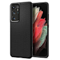 Miniatyrbillede 9 af 9: SPIGEN LIQUID AIR GALAXY S21 ULTRA MAT SORT