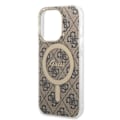 Miniatyrbild 7 av 11: Sett Guess GUBPP14XH4EACSW Deksel+ Lader iPhone 14 Pro Max 6.7 brun/brunt hardt deksel 4G Print MagSafe