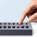 Miniatyrbild 3 av 11: Ugrønn multifunksjonell HUB 7in1 USB Type C - 7x USB Type A 3.0 PD DC 12V grå (CM481)