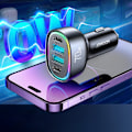 Miniatyrbild 9 av 11: Joyroom 70 W billader med 4 porter: 2 x USB C, 2 x USB svart (JR-CL29)