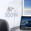 Miniatyrbild 7 av 7: GaN hurtiglader 3xUSB C / USB 100W PPS Ugreen CD226 - hvit