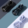 Miniatyrbild 9 av 11: Baseus Flash-seriekabel USB Type C / USB Type A - USB Type C / Lightning / micro USB 100 W 1,5 m blå (CASS030203)