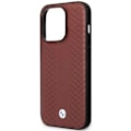 Miniatyrbillede 6 af 8: BMW LÆDER DIAMOND PATTERN MAGSAFE ETUI TIL IPHONE 14 PRO MAX - BORDEAUX