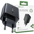 Miniatyrbillede 1 af 6: ACEFAST HURTIG NETVÆRKSLADER 2XUSB 18W QC 3.0 AFC FCP SORT