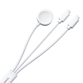 Miniatyrbild 2 av 11: Joyroom S-IW007 3-i-1 kabel USB-A magnetisk lader - Lightning 1,2m - hvit