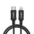 Miniatyrbild 2 av 11: Acefast MFI-kabel USB Type C - Lightning 1,8m, 30W, 3A svart (C4-01 C Black)