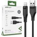 Acefast MFI USB - Lightning-kabel 1,2 m, 2,4 A svart (C3-02 svart)
