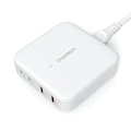 Miniatyrbillede 3 af 8: CHOETECH HURTIG NETVÆRKSLADER GAN 100W 2X USB-A / 2X USB-C HVID