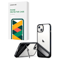 Miniatyrbild 1 av 11: Ugreen Fusion Kickstand Case hardt deksel med gelramme og stativ for iPhone 13 svart (90152)