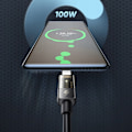 Miniatyrbild 3 av 10: MCDODO USB-C-KABEL APPLE MACBOOK SNABBLADDING USB TYPE C 100W 1M LED