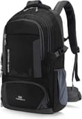 60L Waterproof Hiking Backpack Lightweight Camping Backpack Women Men Durable Daypack (Black, 60L)