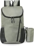 Foldable small waterproof backpack, foldable backpack for outdoor sports travel and walking leisure backpack Gray Gray