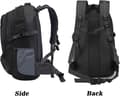 [LCS]60L Waterproof Hiking Backpack Lightweight Camping Backpack Women Men Durable Daypack (Black, 60L)