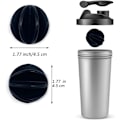 Miniatyrbilde 3 av 5: Effektive Blenderkuler, din partner for grundig oppløste proteindrikker og smoothies i alle shakere eller drikkeflasker, matvaregodkjent materiale