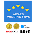 Miniatyrbilde 4 av 5: TEKFUN 10-tommers LCD Tegnebrett, Sølefri Kladdeblokk for Barn 3-8 År, Rosa