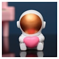 Miniatyrbillede 3 af 5: Resin Astronaut Triumph 2-delt figur Spaceman Statue Dekor Ornament Dekorationer til fødselsdagsfester