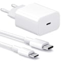 Miniatyrbilde 3 av 3: iPhone-lader - Hurtiglader - Adapter + Kabel 20W USB-C Hvit 4-pak iPhone