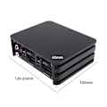 Miniatyrbilde 4 av 5: Profesjonell DSP-forsterker for bilradio Android, 4-kanals forsterker med høy fidelitet, 4 x 80 W
