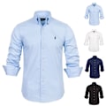 Pikkukuva 3 / 5: Ralph Lauren miesten kauluspaita napitettavalla kauluksella ja brodeeratulla logolla, musta Black XL