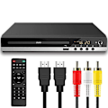 Miniatyrbild 1 av 2: DVD-spelare för TV med HDMI, DVD-spelare som spelar alla regioner, CD-spelare för hemmastereosystem, HDMI- och RCA-kabel ingår