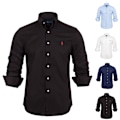 Pikkukuva 5 / 5: Ralph Lauren miesten kauluspaita napitettavalla kauluksella ja brodeeratulla logolla, musta Black XL