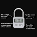 Miniatyrbillede 2 af 5: Smart Tidslås, 99 Timers Maksimal Tidslås med LCD-Display Multifunktionel Elektronisk Rejsetimer AY -t
