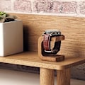 Miniatyrbild 3 av 5: Trä Klockhållare Smyckesorganisatör Displayställ För Armband