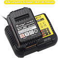 Miniatyrbilde 3 av 5: Ny produktkampanje! Høy kvalitet til lav pris! DCB112 Lader for Dewalt 10.8V / 14.4V / 18V Litiumbatteri