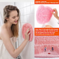 Miniatyrbild 3 av 5: 2-pack dusch rygg- och fotskrubb, väggmonterad ryggskrubb silikonbadmassageborste med sugkoppar