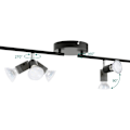 Miniatyrbillede 2 af 5: Moderne Spotlightskinne, Indbygget Roterbart Lyshoved Med Kromfinish Til Køkken Og Stue, Energibesparende Moderne Design