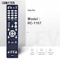 Miniatyrbilde 3 av 4: Rc-1167 for Denon Fjernkontroll Avr-1913 Avr-2113 Avr-2313 Av Mottaker System