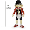 Miniatyrbild 2 av 2: Super Mario Logan Jeffy Plyschleksak Cosplay Miljonärssångare Hatt Handdocka Spel Fylld Dock Barnpresenter