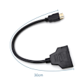 Pikkukuva 5 / 5: HDMI-jakaja-sovitinkaapeli - HDMI-jakaja 1 sisään 2 ulos HDMI