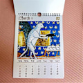 Miniatyrbillede 4 af 5: Middelalderlig Kattekalender 2025 Mærkelige Middelalderlige Katte Vægkalede 2025 Grimme Middelalderlige Kattekalender 12