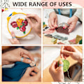 Miniatyrbild 5 av 5: 5 st Syfingerborg Syfingerborg Fingerskydd Legering Robust Fingertoppsfingerborg Fingerborg för Handsömnad för Handarbete Broderi