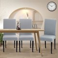 Miniatyrbild 3 av 5: Stretch Stolsöverdrag Set om 6 Matsalsstolsöverdrag Universella Tvättbara